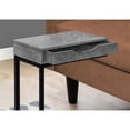 thumbnail image 4 of Home Square Specialties 1-Drawer C-shaped Metal Accent Table in Gray - Set of 2, 4 of 6