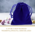 thumbnail image 4 of CIMAXIC Drawstring Gift Bags 10pcs 7*9cm Drawstring Wedding Favor Gift Bags Candy Bag Jewelry Pouch (Royal Blue),3.54"X2.76"X0.12", 4 of 5