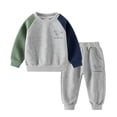 thumbnail image 3 of YunPes Toddler Boys Clothes Sets Little Boy Clothing Long Sleeve Pullover Jogger Pants Kids 2 Pieces Outfits 6 Month Old Baby Clothes, 3 of 8