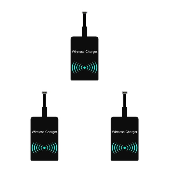 Bearachild Cargador inalámbrico Carga Tipo-C Receptor Micro Interfaz USB Paster para Android Adelante Reversa Type1 NO1