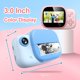thumbnail image 5 of Cámara para niños con impresión instantánea de 3 pulgadas, cámara para niños, cámara para niños HD, línea USB, pegatina, regalo para niñas y niños de 3 a 12 años, rosa kaili Sencillez, 5 of 5