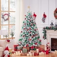 thumbnail image 4 of Árbol de Navidad Yaheetech artificial preiluminado de 6 pies con luces, 4 of 8