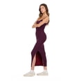 thumbnail image 3 of Forever 21 Women’s Rib Midi Dress with Slight Scoop Back, Slim Fitted Silhouette and Stretch Fabric for Everyday Casual to Elevated Styling, XS-XL, 3 of 6