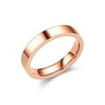 thumbnail image 3 of 4mm Silver/Gold/Rose Gold Band Men Women's Titanium Steel Couple Rings Size 5-12, 3 of 6