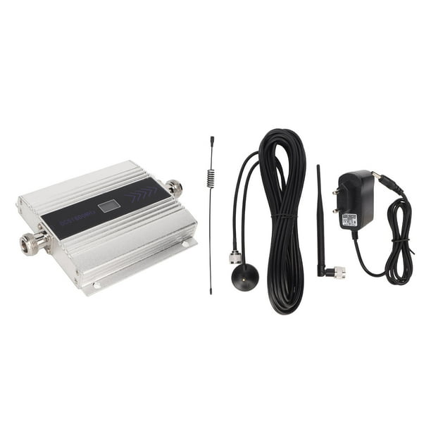 Amplificador extensor de senal para telefono movil repetidor de telefono movil 4G de alta ganancia GSM DCS WCDMA 1800Mhz 100V a 240V enchufe plateado de la UE Bodega Aurrera en linea