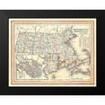 thumbnail image 2 of Tanner, Henry 18x15 Black Modern Framed Museum Art Print Titled - Massachusetts, Rhode Island, 1846, 2 of 5