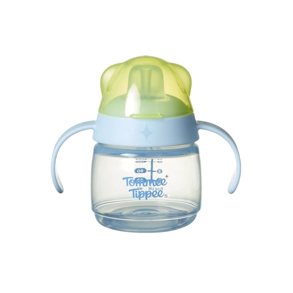 Tommee Tippee Transition Spout Baby Cup, 4m , 5oz, Leak-Proof with Silicone Spout, Blue, 1 pack