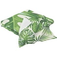 thumbnail image 2 of Green Palm Leaves Cotton Towel Set 2 Piece, 1 Bath Towels 1 Washcloth, Soft Fast Dry Super Absorbent Face Hand Towel for Bathroom Hotel Gym Spa and Beach, 2 of 7