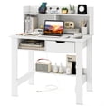 thumbnail image 1 of Gymax Modern Computer Desk w/ Charging Station USB & Type C Port, 1 of 10