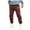 Wine, variant on OJinShaWanO Red Pants Men Mens Autumn and Winter High Street Fashion Leisure Loose Sports Outdoor Running Sweater Pants Trousers Pants
