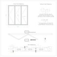 thumbnail image 5 of KaMic 96" x 96" 3 Panels Aluminum Folding Doors In Bluck, Folded Out From Right To Left, 5 of 19