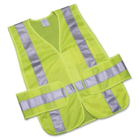 

SKILCRAFT NSN5984875 Class 2 ANSI One Size Safety Vest 1 Each Lime Lime Silver