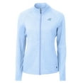 thumbnail image 2 of Women's Cutter & Buck Heather Powder Blue Carolina Panthers Adapt Eco Knit Heather Recycled Full-Zip Jacket, 2 of 3