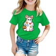 thumbnail image 2 of NIEWTR Halloween Shirts Girls Pumpkin T-Shirt Kids Halloween Cotton Short Sleeve Cute Graphic Tee Top Girls Halloween T Shirt(11-12 Years), 2 of 7
