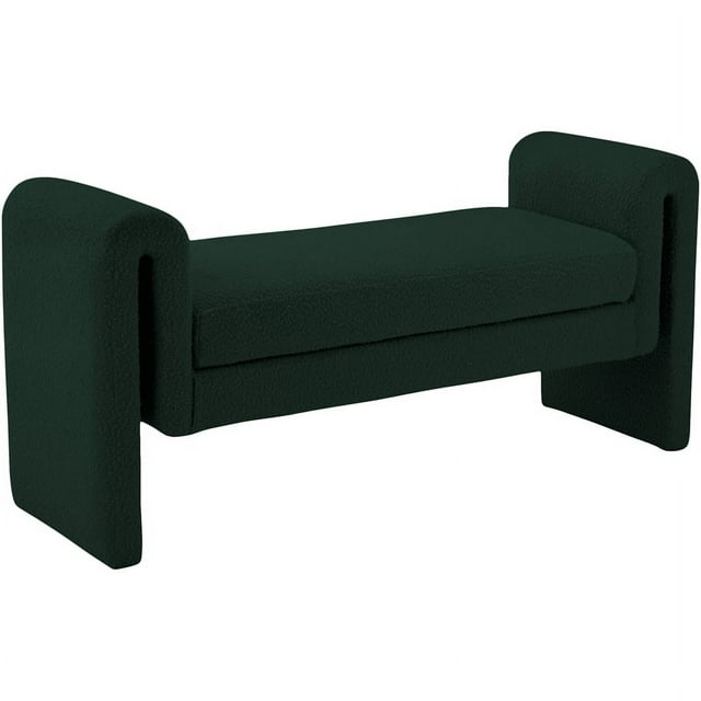 Meridian Furniture Stylus Green Fabric Bench