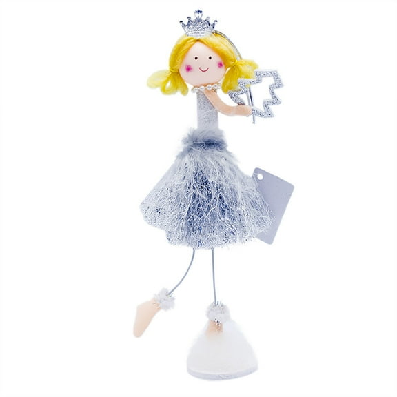 Weerihhol Christmas Blonde Girl Angel Christmas Tree Topper Innovation Doll Decoration Cubes for Kids Large