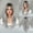 Gray and white gradient_63cm 24 inch, variant on Eight-Character Bangs Wig Gradient Long Straight Hair Full Wig High-Quality Natural Layered Wig