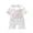 White-Flower, variant on BemeyourBBs Newborn Baby Girls Little Sister Outfit Waffle Knit Ruffle Romper Little Sis Letter Embroidery 3D Floral Short Sleeve Infant Bodysuit Jumpsuit Headband Cute Baby Girl Summer Clothes