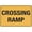 Warning Sign 4, variant on Crossing Ramp Sign Sign, 8"x12" Grade Reflective Sheeting Rust Free Aluminum, Weather Resistant, Waterproof, Easy To Mount