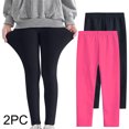 thumbnail image 2 of Kaemgyyd 2 Pack Child Girls Leggings Full Length Stretch Yoga Pants Toddler Elastic Waist Running Workout Tights 3-12 Y, 2 of 7