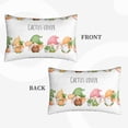 thumbnail image 4 of Bixox Cactus Gnome Printed Pillow Protector,Super Soft Ideal for Home,Guests,Rentals - 20"x30", 4 of 8