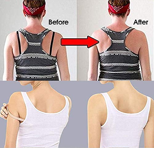 Gohope 6 Pcs Bra Strap Clips Set,Non-slip Bra Straps Women's Elastic Adjustable Concealing Bra