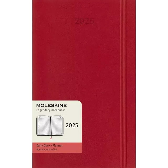 Moleskine Agenda 2025 Diaria - Roja / Grande
