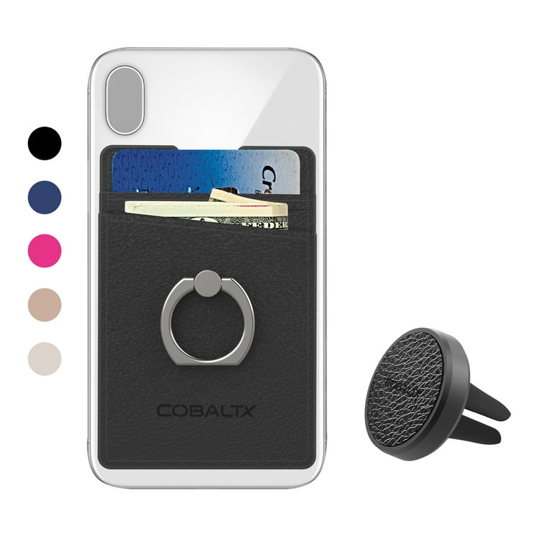 CobaltX Phone Wallet Ring with matching colored Air Vent Mount All