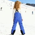 thumbnail image 6 of HCNTES Toddler Boys Girls Snow Bib Overalls Kids Waterproof Ski Pants Comfortable Winter Outdoor Activity Wear(Blue,12-13 Years), 6 of 9