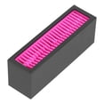 thumbnail image 2 of Caja de almacenamiento de escritorio, organizador de cosméticos de silicona, soporte para brochas de maquillaje, soporte para lápiz labial, color rojo rosa, 2 of 14