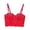 Red, variant on Lace Camisole Rhinestone Beaded Crop Top Belly Dance Corset Fishbone Bustier Top For Fashionable Layering,Color:Red