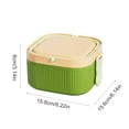 thumbnail image 3 of Plastic Lunch Box Suitable For Microwave Oven Food Grade Square Fresh Keeping Box With Lid For Meal Prep, 3 of 6