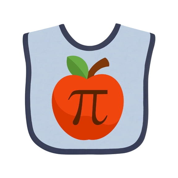 Inktastic Apple Pi Day Boys or Girls Baby Bib
