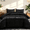 Black, variant on Whale Flotilla 3-Piece Reversible Silky Satin King Size Comforter Bedding Set, Lightweight Luxury Comforters with 2 Pillowcases All-Season, Deep Green