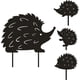thumbnail image 1 of Estacas de metal para jardín, decoración para exteriores, estaca de silueta de erizo negro para patio, juego de 4 estatuas de metal para exteriores TUNC Sencillez, 1 of 5
