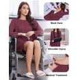 thumbnail image 3 of Pinspark Open Back Hospital Gowns for Women Tear Away Snap Long Sleeve Womens Hospital Gowns Adaptive Clothing for Women, 3 of 6