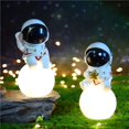 thumbnail image 2 of 3D Astronaut Moon Lamp LED Spaceman Bedside Night Light for Kids Desktop Decorat, 2 of 4