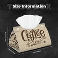 thumbnail image 5 of Cauagu Coffee Time (2) for Large Tissue Box Cover Rectangular–Plus Size Rectangle Tissue Box Holder Long Tissue Holder for Bathroom/Car/Office Decor 7.9X4.9X4.9'', 5 of 7