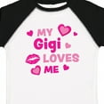 thumbnail image 4 of Inktastic Valentine's Day My Gigi Loves Me Hearts and Lips Boys or Girls Toddler T-Shirt, 4 of 5