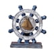 thumbnail image 1 of Escultura de timón de barco, timón náutico, figura de resina, estatua artesanal Azul, 1 of 9