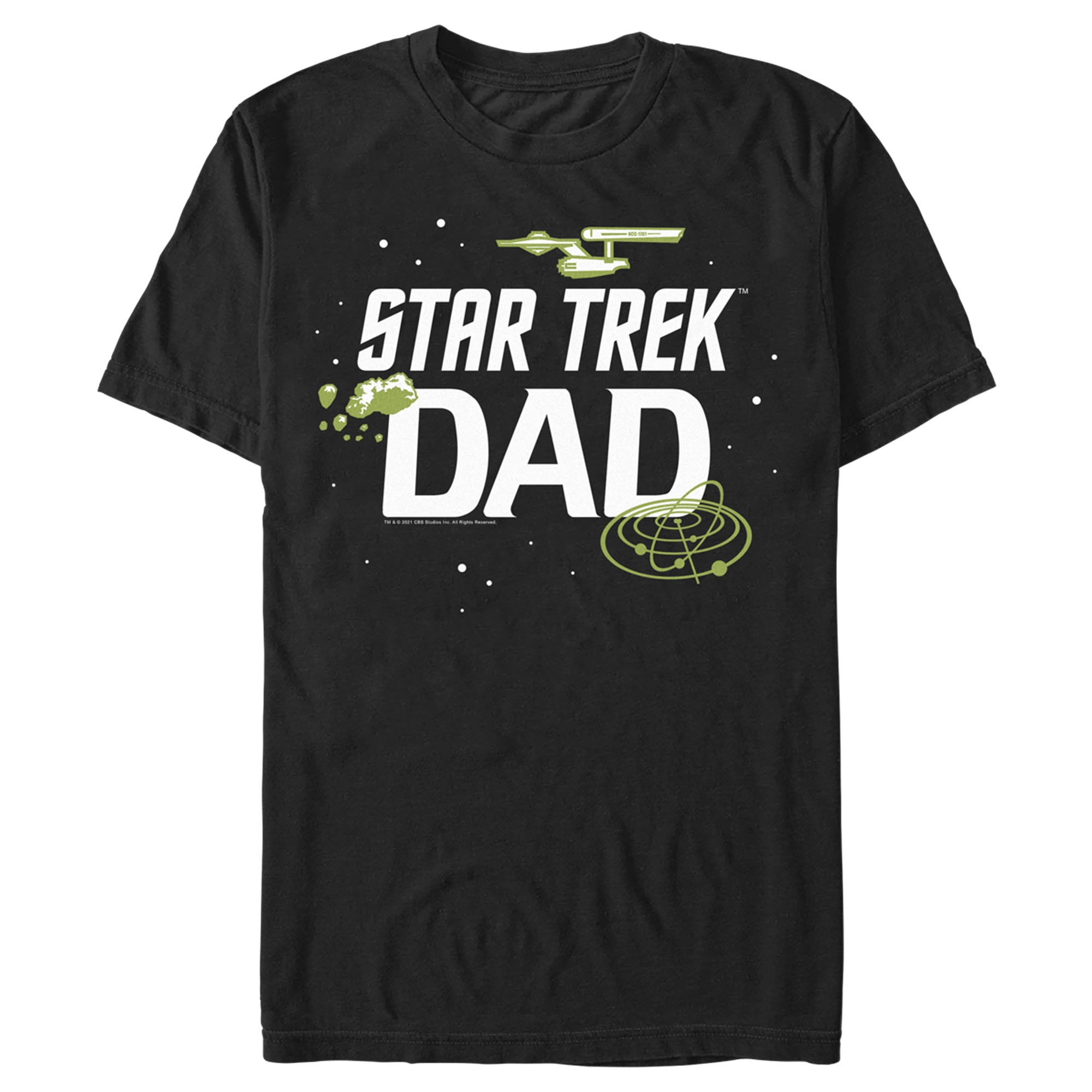 Star Trek T-Shirt Graphique Star Trek Papa Noir 2X Grand
