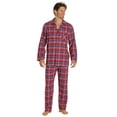 thumbnail image 1 of EverDream Pyjama en Flanelle pour Hommes, Ensemble de Pyjama Long 100 % Coton, Taille Moyen Rouge, 1 of 10