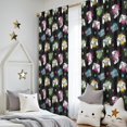 thumbnail image 5 of Blackout Kids Curtains,Game Controller Black Pattern Children's Insulated Curtains Set Of 2,Bedroom Essentials,Toddler Room Decor 52"x84", 5 of 5