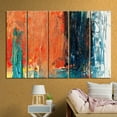 thumbnail image 4 of Orange Art, Modern Poster, Contemporary Canvas Art, Orange, Oil Painting Print, Abstract Orange Poster, Abstract Canvas Art, Canvas Wall Decor - Gold Framed, 4 of 9