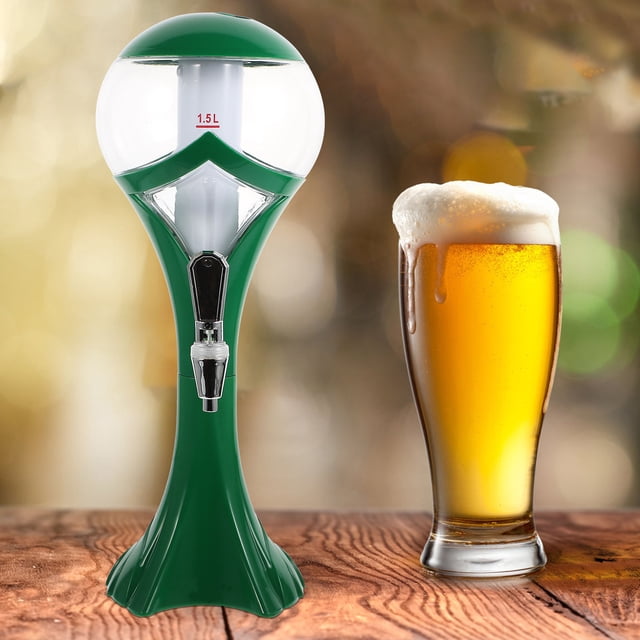 LOLIPPYY 1Pc Plastic Beer Tower with Leakproof Faucet for Outdoor Patio and Camping