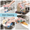 thumbnail image 2 of Yayeee 6 Pack Kitchen Dish Cloths Set for Washing Soft Drying Absorbent Microfiber Towels, Flowers and Leaves, 2 of 9