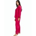 thumbnail image 7 of LONXU Women's Satin Pajamas Long Sleeve With Long Pajama Pant Set Silk Soft Lounge Sets Button Down sleepwear 2 Piece Pjs Set Nightwear Set XS-XXXL, 7 of 7