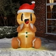 thumbnail image 2 of 5.5ft Christmas Inflatable Gingerbread Man,Cute Christmas Sitting Gingerbread Man Blow Up Yard Decorations with Build-in LED Lights,Christmas Inflatable Decorations for Outdoor Indoor Lawn Garden, 2 of 7