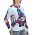 thumbnail image 6 of Lsque Cute Gnomes in USA1 Pattern Casual Women's Hoodie,Hooded Sweatshirt with Kangaroo Pocket,Pullover Hoodie with Eye-catching Drawstrings-Medium, 6 of 7