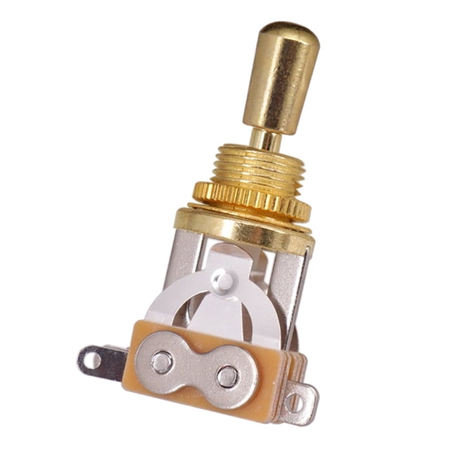 Selector de pastillas Irfora Selector de pastillas de interruptor de palanca de guitarra recta corta de 3 vías con sombrero de latón Compatible con guitarras eléctricas Gibson Les Paul LP SG Irfora Selector de pastillas